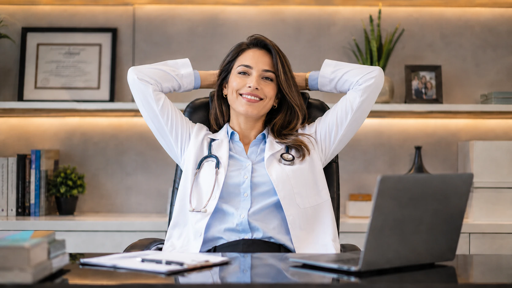 assistente virtual para médicos em início de carreira organizando agenda e atendimento do consultório